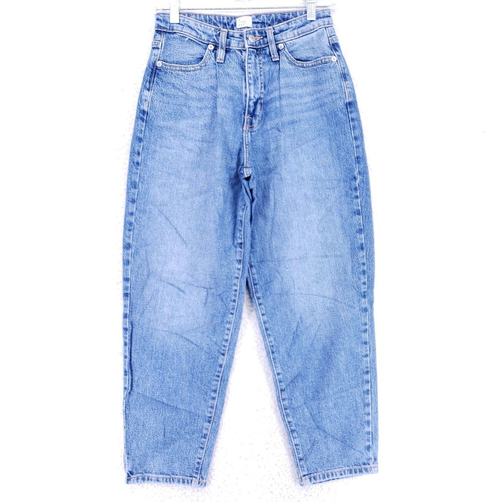 A NEW DAY Jeans Denim Cotton Womens Size 2 Blue Straight Stretch VTG Mid Rise